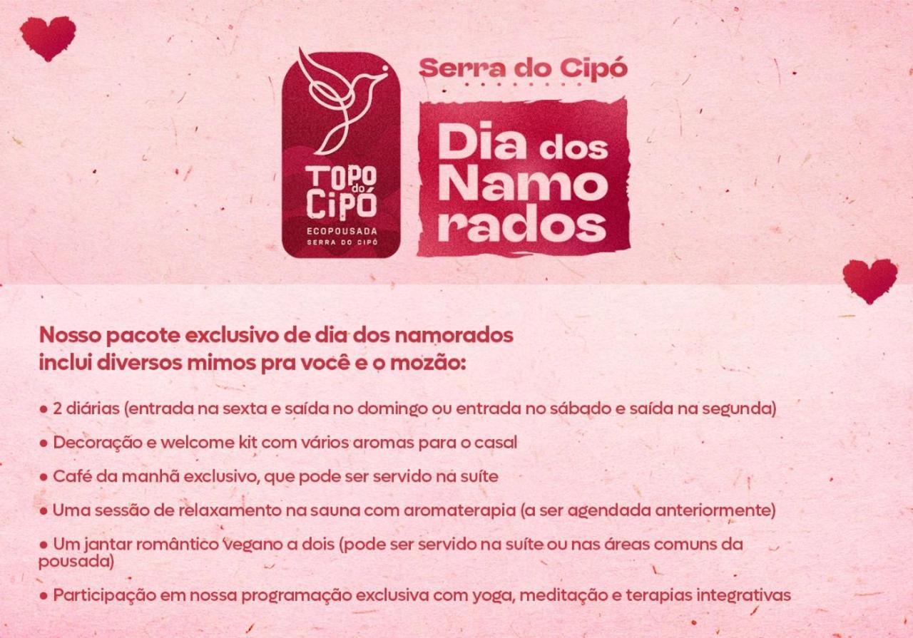 Topo do Cipó Ecopousada Vegana Serra do Cipo National Park Exterior foto